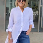 CÉLINA™ - Classy Long Shirt Jacket