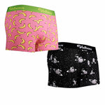 Couple 2 PCS Cotton Cartoon Breathable Underwear