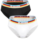 2 Pack Men’s U Pouch Rainbow Pride Briefs