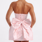 Zita | Jacquard Knot Mini Dress