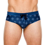Men's Printed Low Rise Swim Briefs