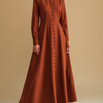 Cynthia | Stand Collar Maxi Dress
