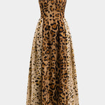 BIANCA™ - Bold Leopard Print Midi Dress