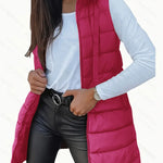 RAIN™ - Casual Sleeveless Hood Long Puffer Vest