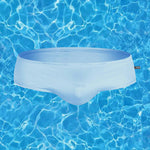 Men’s Solid Color Quick-drying Pouch Swim Briefs