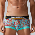 2 Pack Men's Odor-Control Breathable Printed Trunks