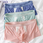 3 Pack Split-Support Men's Trunks- Breathable & Bulge-Enhancing