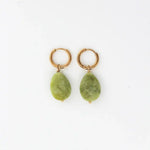 Lieze Elegant Timeless Stone Drop Earrings