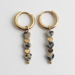 Triple Heart Earrings