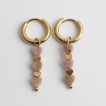 Triple Heart Earrings