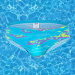 Men's Low-Rise Printed Casual Swim Brief
