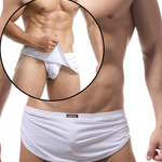 Men's Side Split  Boxers With Support Pouch
