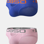 2 Pack Men's Hips Lifting Cotton Low-rise Briefs
