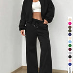 KELSEA™ - Casual Tracksuit Set for Women Zipper Jacket & Natural Waist Pants