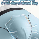2 Pack Men's Sports Anti-Chafing Ice Silk Quick-Dry Boxers Briefs & Midway Briefs