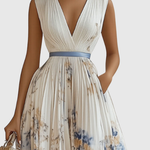 Fern | Elegant Pleated Maxi Dress