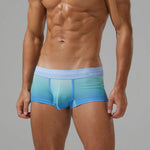 Men’s Spliced Lines Trunks in Ombre
