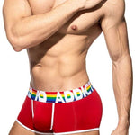 2 Pack Men’s Large Pouch Rainbow Trunks