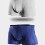 2 Pack Breathable Grid Ice Silk Men's Underwear
