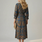 Lune | Natural Wrap Midi Dress