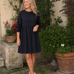 Corinne | Long Sleeve Smocked Cuffs Mini Dress