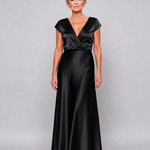 Hazel | Cap Sleeve Wrap Maxi Dress