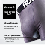 Aoelemen 2 Pack Modal Stretch Separate Pouch Boxer Briefs