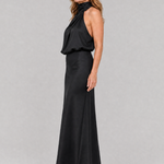 Natalie | Draped Neck Midi Dress