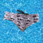 Men's Bold Prints Sporty Cut Anti-Chafing UV Protection Swim Briefs