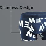 3Pcs Mens Printed U Convex Pouch Boxer Briefs