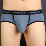 FreeLonger Men's Microfiber Covered Silky Touch Briefs
