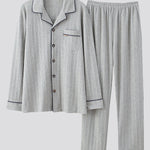 Men's Cotton Knit Classic Pajamas Set