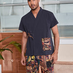 Printed Kimono Pajamas For Men