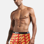 4 Pack Men's Bold Prints Mid-Rise Seamless Comfort Trunks
