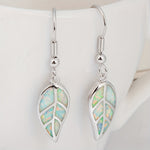 Minimalist Bohemian Leaf Inlays Earrings