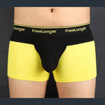 FreeLonger Men's Big Pouch Microfiber Breathable Trunks