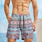 Men's Floral Printing Sports Hawaiian Shorts