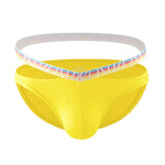 3 Pack Men's Sexy Color-Block Hollow Out Underwear Bikini