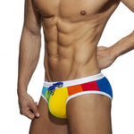 Mens Beachwear Bulge Pouch Paded Swim Briefs