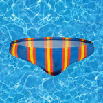 Men Casual Stripe Quick Drying Swim Briefs