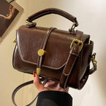 AVANLIE™ - Trendy Contrast Stitching Small Square Shoulder Bag