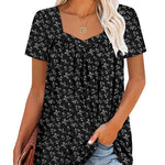 ROBIN | COZY TOP WITH SHORT SLEEVES & PRINT