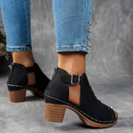 Lattice-Heel Sandals