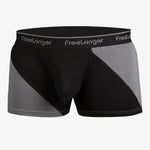 FreeLonger Men's Big Pouch Breathable Seamless Trunks