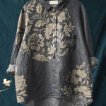 Vivienne | Women’s Vintage Floral Pattern Casual Shirt