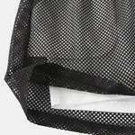Mens Mesh Loose See Through Swim Shorts