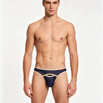 4 Pack Men's Airy Mesh Design Low-Rise Contoured Pouch Briefs