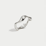 Waves Minimalist Adjustable Ring