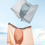 3 Pack Men's Ice Silk Seamless Breathable Quick-Drying Trunks
