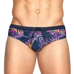 Men's Printed Low Rise Swim Briefs